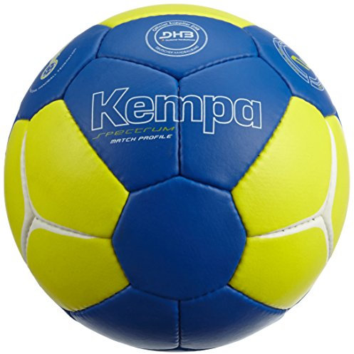 Kempa Unisex Erwachsene Ball Spectrum Match Profile, Royal/Fluo Gelb/Weiß, 3