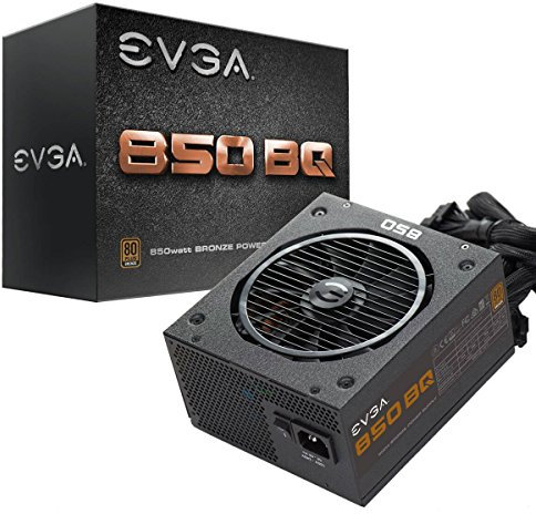 EVGA 850 Bq, 80+ Bronze 850W, Semi Modular, Includes Free Power on Self Tester, Power Supply 110-Bq-0850-V3, Black