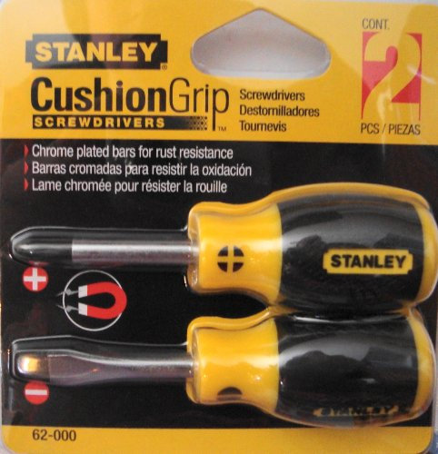 STANLEY 62-000 Lot de 2 tournevis avec coussinet