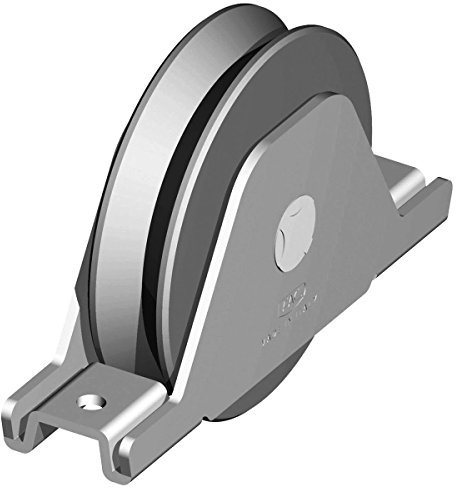 Fac Galet gorge en V - Support à Souder plié Ø 75-1 Roult