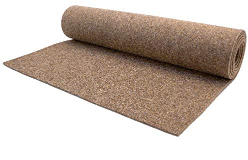 Primaflor Nadelfilz Bodenbelag Merlin | Beige | 200x500 cm | Nutzungsklasse 33, 17 dB Trittschallminderung, stuhlrollen- und treppengeeignet, GUT-zertifiziert, für Fußbodenheizung