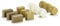 siku 2463, Ballensortiment, 1:32, Kunststoff, Gold/Weiß, 3 x 4 verschiedene Variationen, Beige