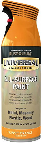 Rust-Oleum AE0160019E8 400ml Universal Spray Paint - Sunset Orange Gloss