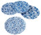 One Hundred 80° Lot de 4 assiettes de pique-nique en mélamine Motif floral Bleu/blanc 22,9 cm