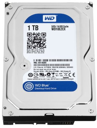 WD 1 TB 7200 RPM 3.5-inch Desktop Hard Drive Including WD Express Warranty (Frustration Free Packaging) - Blue
