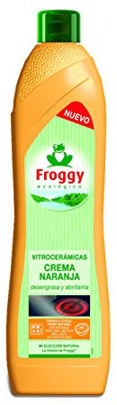 Froggy - Ecológico - Crema de limpieza para vitrocerámicas - Naranja - 500 ml