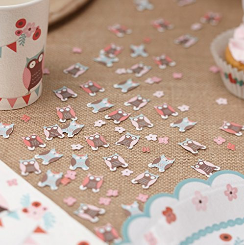 Vanharte Tischkonfetti 'Patchwork Eulen'