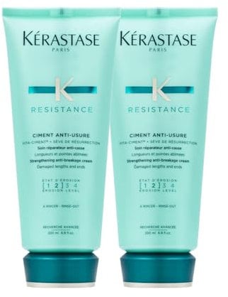 KERASTASE RESISTANCE CIMENT ANTI-USURE CONDITIONER FOR ALL DAMAGED HAIR TYPES 200 ML DUO PACK