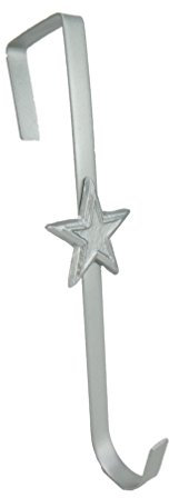 Christmas Concepts® Weihnachtskranz aus Metall in Silber – 29 cm – 3 Designs zur Auswahl