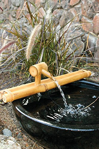 Bamboo Akzente 10110 Klassische 18 Zoll japanischen Wasser-T-lle mit Pumpe