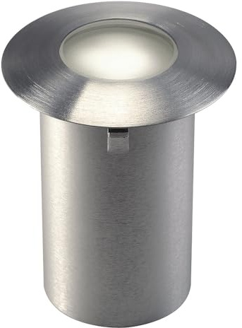 LED Einbauleuchte Trail-Lite LED, Blende Edelstahl mit satiniertem Glaseinsatz, LED warmweiß EEK: A++