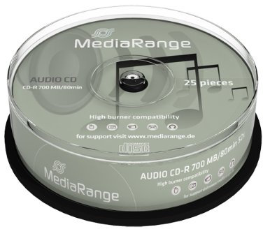 50 (2x 25) MediaRange Rohlinge Audio CD-R 80min