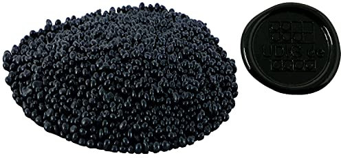 Perlensiegellack Perlschwarz Nr. 4190-500 g, Siegellack Granulat Schwarz für brechende Siegel