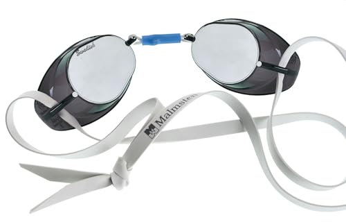 Malmsten Erwachsene Schwedenbrille, verspiegelt-99222, silver, One Size