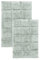 Superior Badteppich-Set, rutschfest, Baumwolle, kariert, mit Latex-Rückseite, 50,8 x 76,2 cm, 61 x 91,4 cm, Salbei, 2-teilig