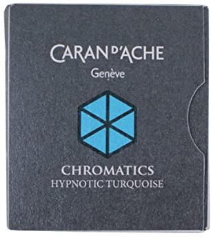 Caran d'Ache Tintenpatronen Chromatics 6 Stück Hypnotic Turquoise, Hypno Türkis