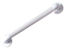 NRS Healthcare F19479 Maniglia di Sostegno in Plastica con Scanalature, 45 cm, Bianco