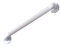 NRS Healthcare F19479 Maniglia di Sostegno in Plastica con Scanalature, 45 cm, Bianco