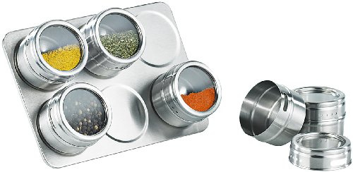 Support à épices magnétique avec 6 pots [Rosenstein & Söhne]