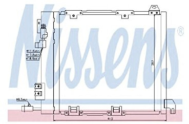NISSENS 94385 Condenser, air conditioning