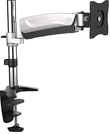 RICOO Monitor Halterung 1 Monitor TS2911 mit Gasdruckfeder höhenverstellbar für 13-34 Zoll Bildschirmhalterung Arme Tischhalterung VESA 75x75 100x100 Schreibtisch Monitorhalter