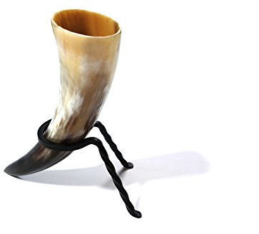 Trinkhorn Set 0,1l mit Halter Ständer Wikinger Met Methorn