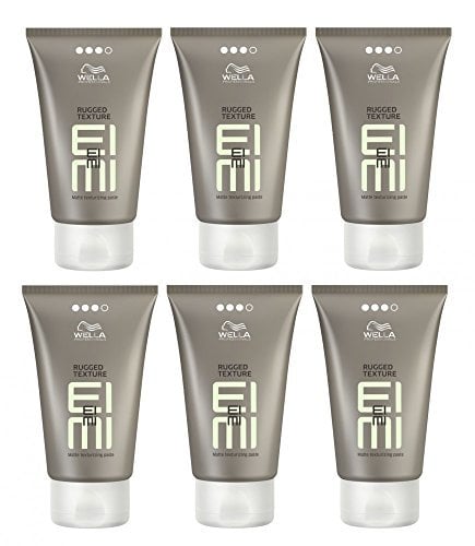 Wella EIMI Rugged Texture 6 x 75 ml Styling Mattierende Modelliercreme Professionals (Nachfolger von Rugged Fix)