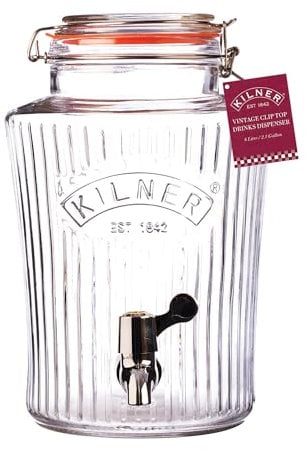 Kilner Vintage Getränke-Spender, durchsichtig, 19 x 25 x 30 cm, 5 Liter