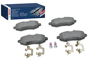 Bosch BP1309 - Pastiglie Freni Auto, Delantero - Calidad Bosch - Reducción de Ruido y Polvo - Certificación ECE-R90 - Sin Cobre - 1 Juego de 4 Pastillas - Con Accesorios
