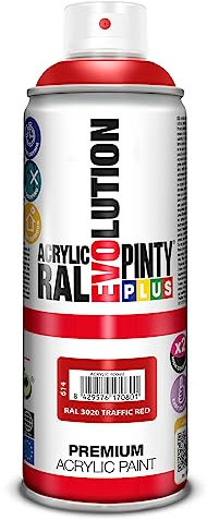 Pinty 614 Bombe 400 ml Rouge RAL 3020 Brillant