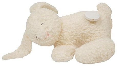 Efie Bio-Spieluhr Hase – 100 % Baumwollplüsch (kbA), Füllung aus Schurwolle – GOTS-zertifiziert – handgefertigt in Deutschland – nachhaltiges Babyspielzeug - Melodie Brahms (Guten Abend Gute Nacht)