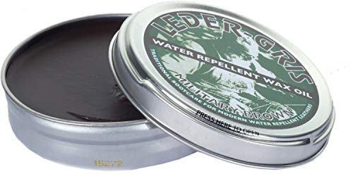 Altberg Leder-Gris Waterproof Boot Wax / Oil For Leather Boots 80g Tin (Brown)