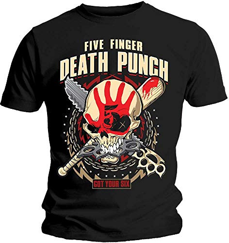 Five Finger Death Punch Men's Zombie Killer T-Shirt Small Black