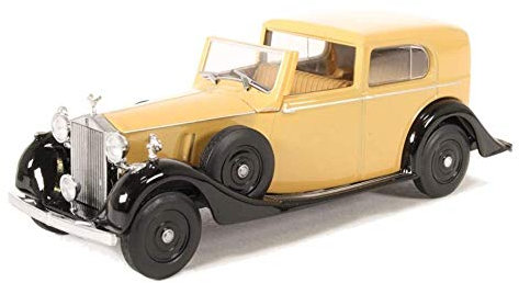 Rolls Royce Phantom III Sedanca de Ville Mulliner, hellbraun/schwarz, RHD, 0, Modellauto, Fertigmodell, Oxford 1:43