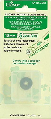 Clover lame de rechange p/cutter rotatif 18mm (5), Blanc