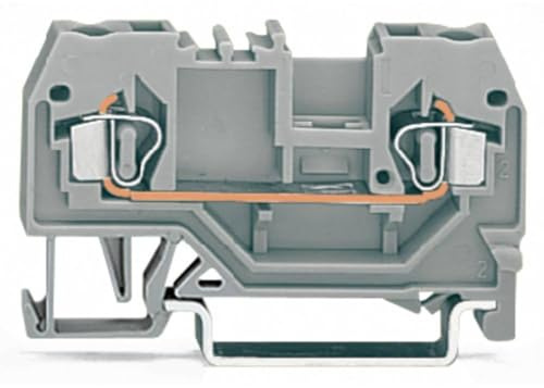 WAGO 280-901 2 Position, 2.5 MM2 Center Marking, 2-Conductor Through, for DIN-Rail 35 X 15/35 X 7.5 MM, Gray, Terminal Block