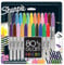 Sharpie Permanent Marker | Marker Stifte mit feiner Spitze | 80s Glam Farben | 24 Stück Market Set