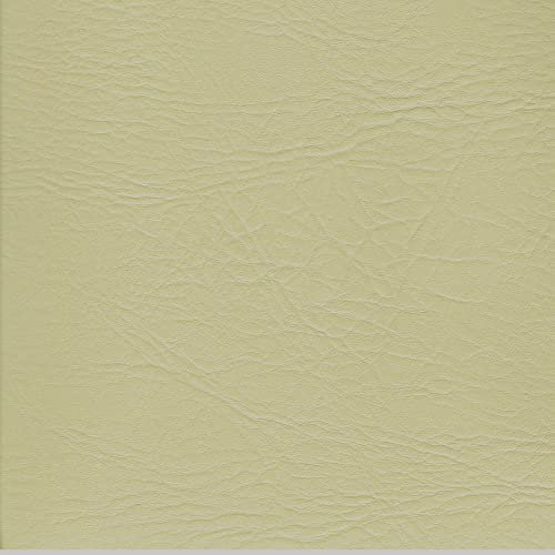 Cream Leather Leatherette Vinyl Fabric Fire Retardant Faux Leather Furnishing Reupholster Material | 55 - 140cm Wide | Sold Per Metre