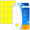 HERMA 2451 Vielzweck-Etiketten, 512 Stück, 25 x 40 mm, 16 pro Bogen, selbstklebend, Haushaltsetiketten zum Beschriften, matt, blanko Papier Klebeetiketten Aufkleber, gelb