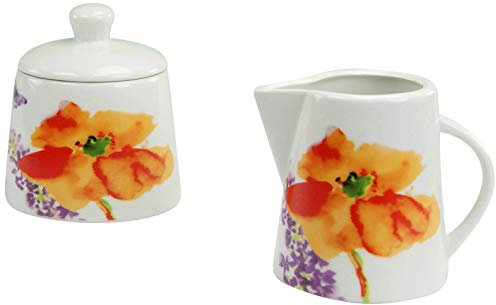 Creatable Milch-Zucker Set 2 teilig, Porzellan, Mehrfarbig
