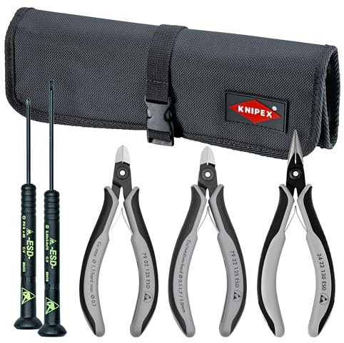 5 Pc Electronic Tool Set (3 Pliers/2 Witte Screwdrivers)