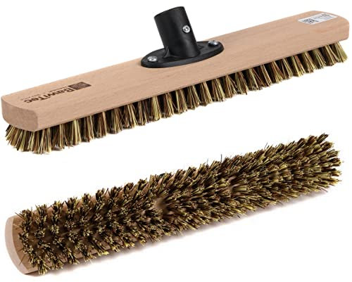 BawiTec Schrubber 40cm Breit/Lang mit Quickhalter UnionMix Schrubberbürste Grossraumschrubber Bodenschrubber Besenschrubber Harte Borsten