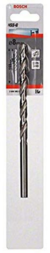 Bosch 2 608 595 688 - Brocas para metal HSS-G, DIN 340 (8 x 109 x 165 mm)