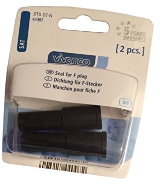 Vivanco SAT Dichtung für F-Stecker, 2 Stück