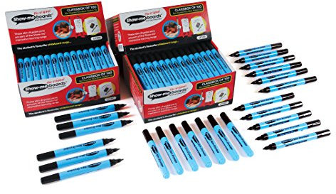 Dry Wipe Pens Black Pack Of 100