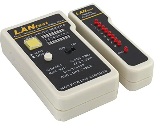 InLine 79998 Tester für BNC, RJ11, RJ45 mit Tasche