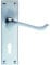 Carlisle Brass CBS55 Victorian Door Handle-Scroll, Satin Chrome, 180 x 40mm
