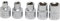 BGS 8608 | Juego de vasos de 3 caras | M5 - M12 (8-16,5 mm) | 5 piezas