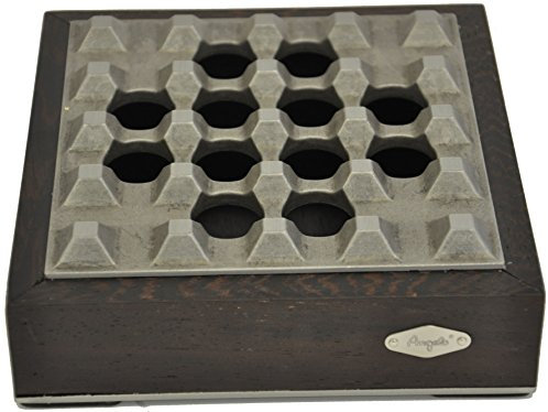 Zigarrenaschenbecher für 4 Zigarren - Metall/Holz - Humidor - Marke: ANGELO