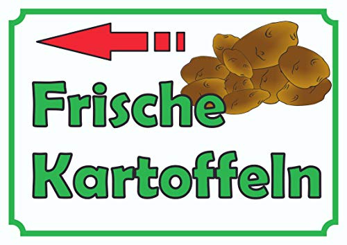 HB-Druck Verkaufsschild Schild Kartoffeln Links A2 (420x594mm)